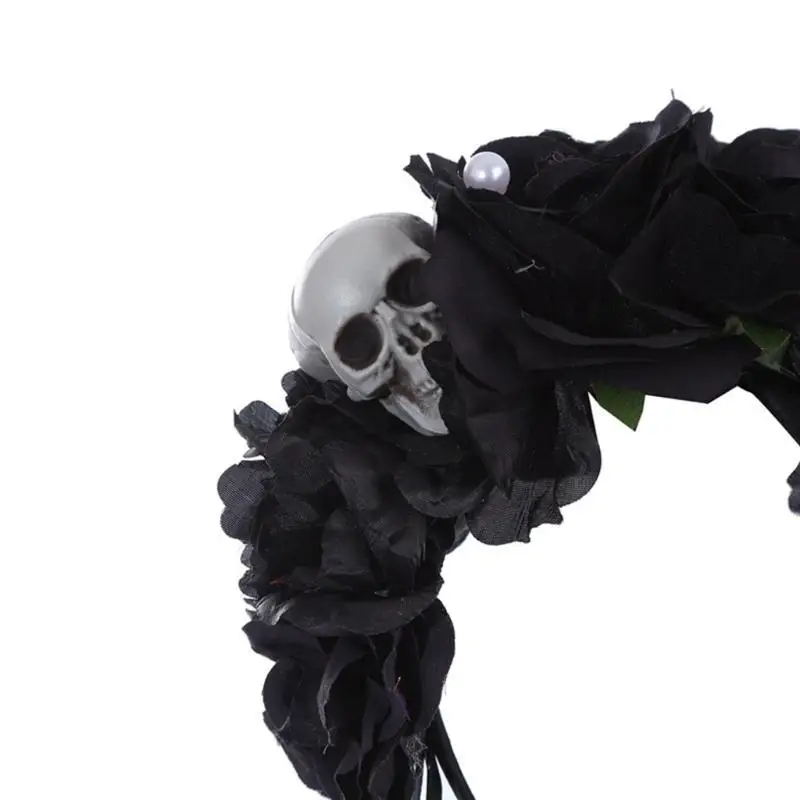 

39BD Хэллоуин Косплэй костюм повязка на голову женская повязка на голову с цветком готика вечерние головные уборы