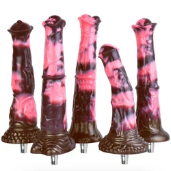 VAZEEK 11 Style Big Sex Machine Animal Silicone Dildos Women Masturbation Attachments for Machine Stimulate Vagina Sex Toys