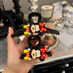Disney Mickey Clip Cute Cartoon Minnie Clip Decoration Large and Size Shark Hairpin Girls Hair Accessories Kids Birthday Gift