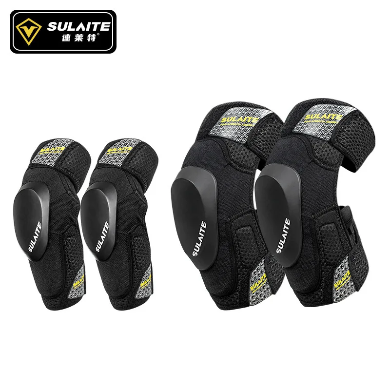 

SULAITE Motorcycle Knee Pads Leg Protectors Summer Breathable Off Road Racing Riding Shock Absorbent Gear For Motocross Riders