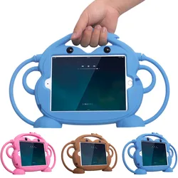 Kids Silicone Monkey Case For iPad 10.2 7th 9.7 2017 2018 Shockproof Tablet Cover For iPad Air 3 Pro 10.5 inch Air 4 5 Mini 6