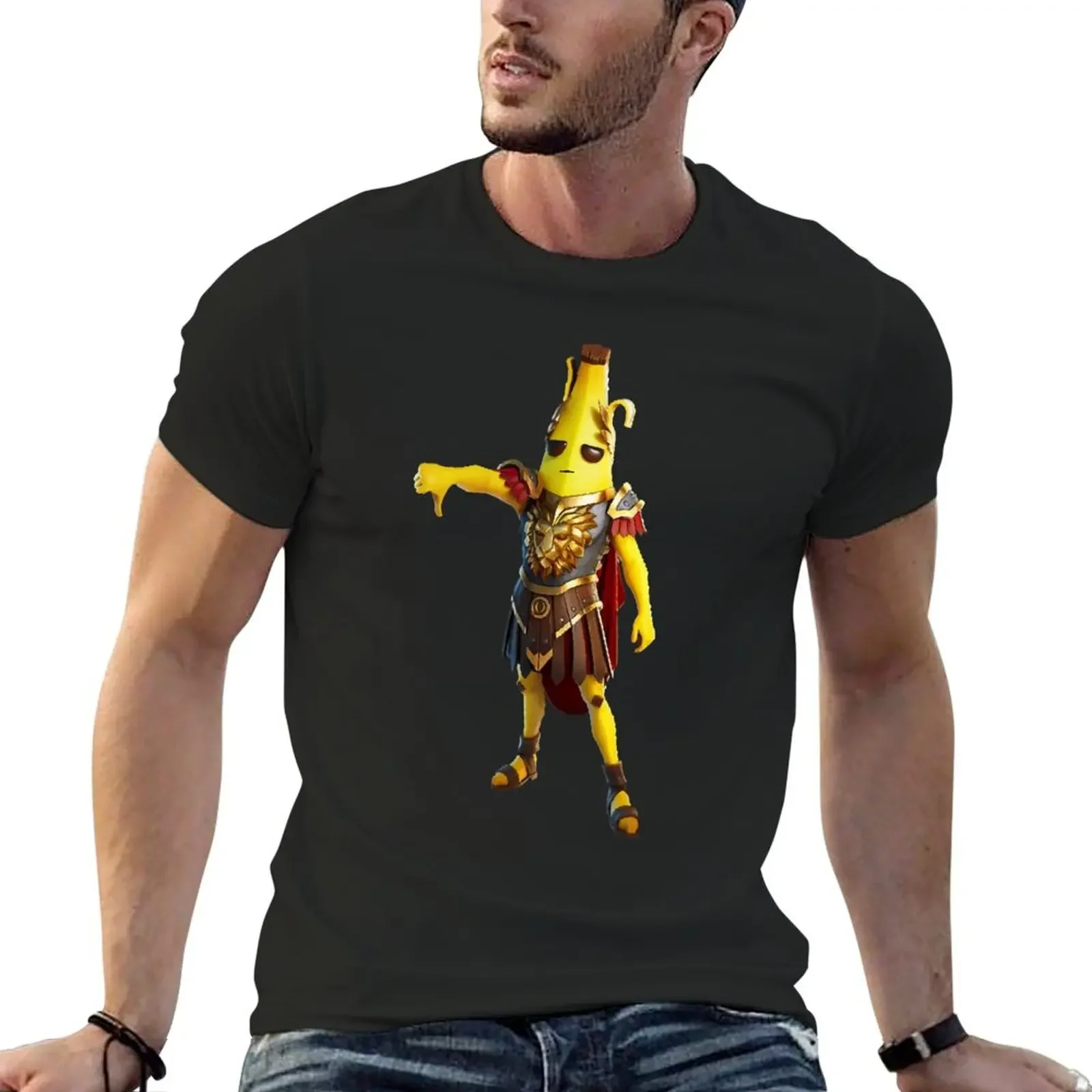 Banana Gladiator Peely Gaming Character T-Shirt vintage clothes graphic shirts vintage anime shirt t shirts for men pack