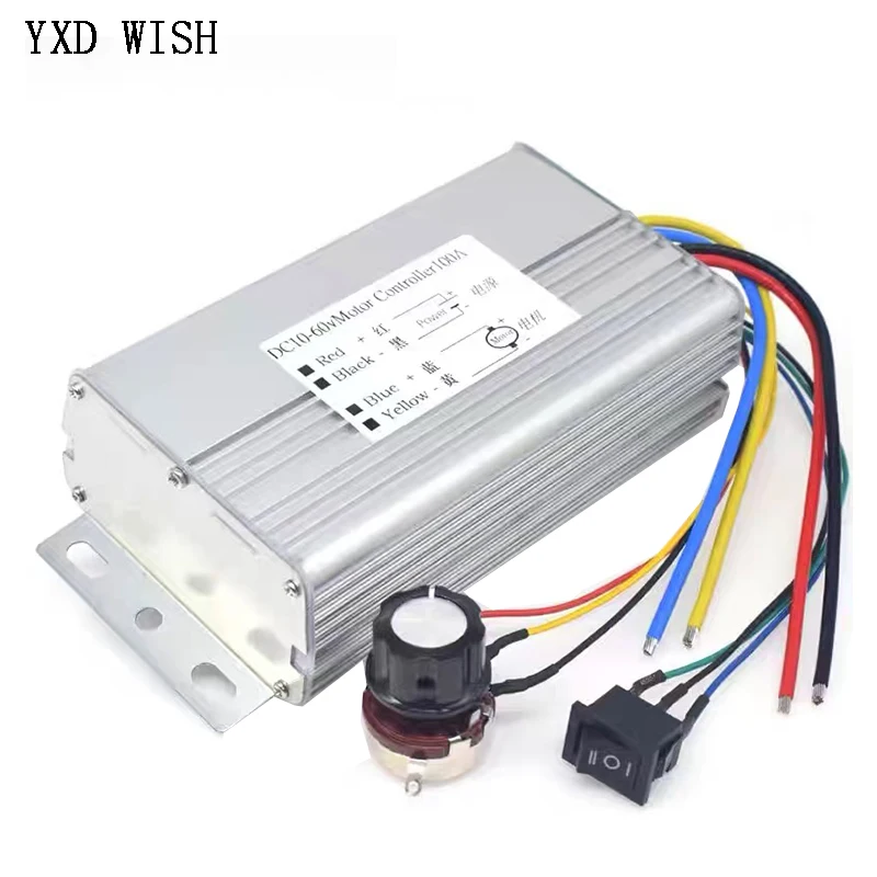 DC 12V-60V 70A 4000W DC Durable Motor PWM Speed Control Brush Controller Replacement For Electric Scooter Bicycle Portable