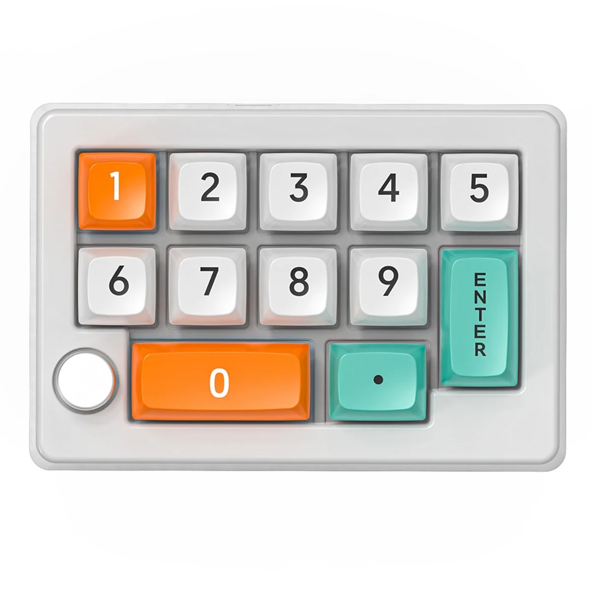 Three-Mode Hot-Swappable Digital Mechanical Keyboard Macro Definition RGB Gaming Mechanical Keypad Knob Hardware White