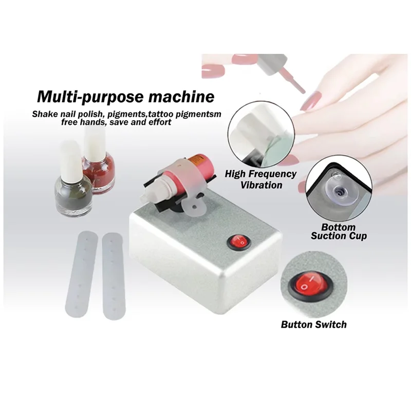 

【Горячая распродажа!】Смеситель для лака для ногтей, модель, смеситель для краски, регулируемая машина для встряхивания, равномерные инструменты для дизайна ногтей, татуировки, US-PLUG