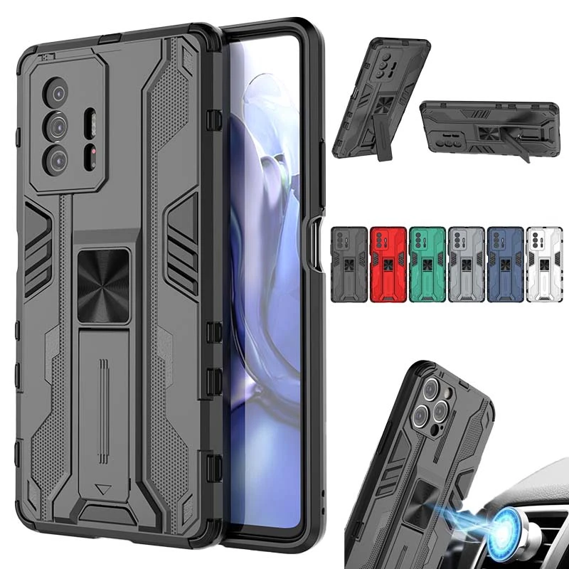 for xiomi 11t pro case car magnetic holder shockproof armor phone case for xiaomi 11t mi11t mi 11 t pro xiaomi11t back cover