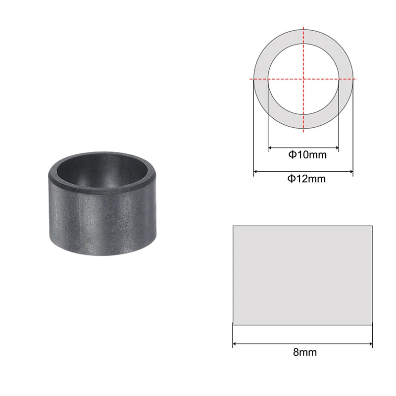 1/2/4pcs GSM-3034/0507/0608/0810/1012/1214 Oil Free Sleeve Bearings Pressure Resistance Plastic POM Wrapped Oilless Bushings