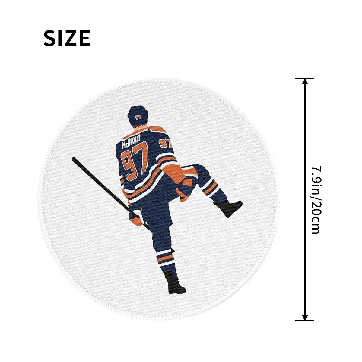 Connor McDavid For Edmonton Oilers Fans Round Mouse Pad Computer Keyboard Mouse Mat Gamer PC Desk Mat Office Table Mats