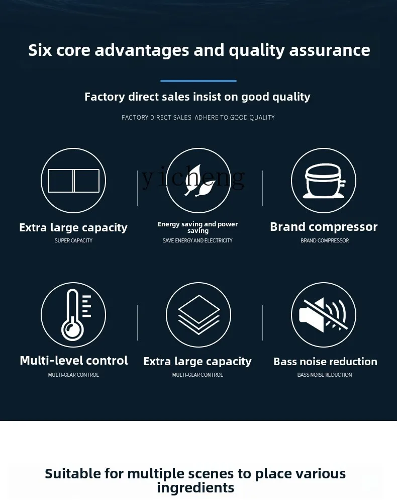 XL commercial ladder refrigerated and frozen display cabinet Small night market stall string cold dishes display freezer