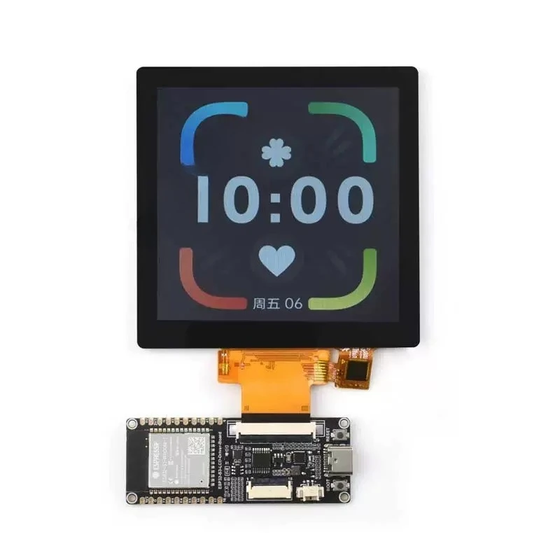 for ESP32-S3 4 inch LCD 480x480 capacitor RGB/SPI support display touch screen TV BOX