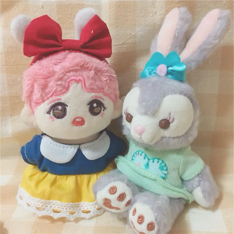 

2Pc/set 10cm cotton cartoon doll clothes handmade fairy tale series dress plush doll gift korean popular COS set