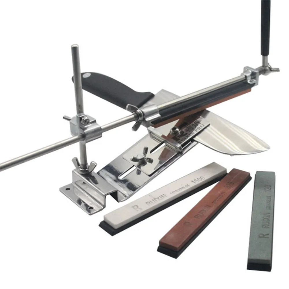 Profesjonalna kuchnia pełna metalowa do noży System ostrzenia z 4 kamienia 120 #320 #600 #1500 # Grindstone Whetstone machine