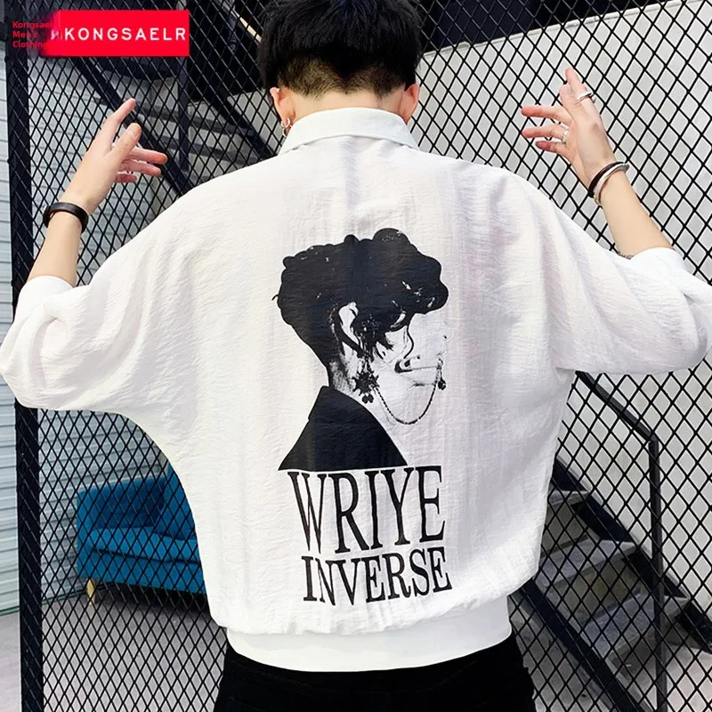 

ort Sve Men's irt Korean Sle Casual Summer Jaet Haome 7 Split Sve Faionable Men's Clothing