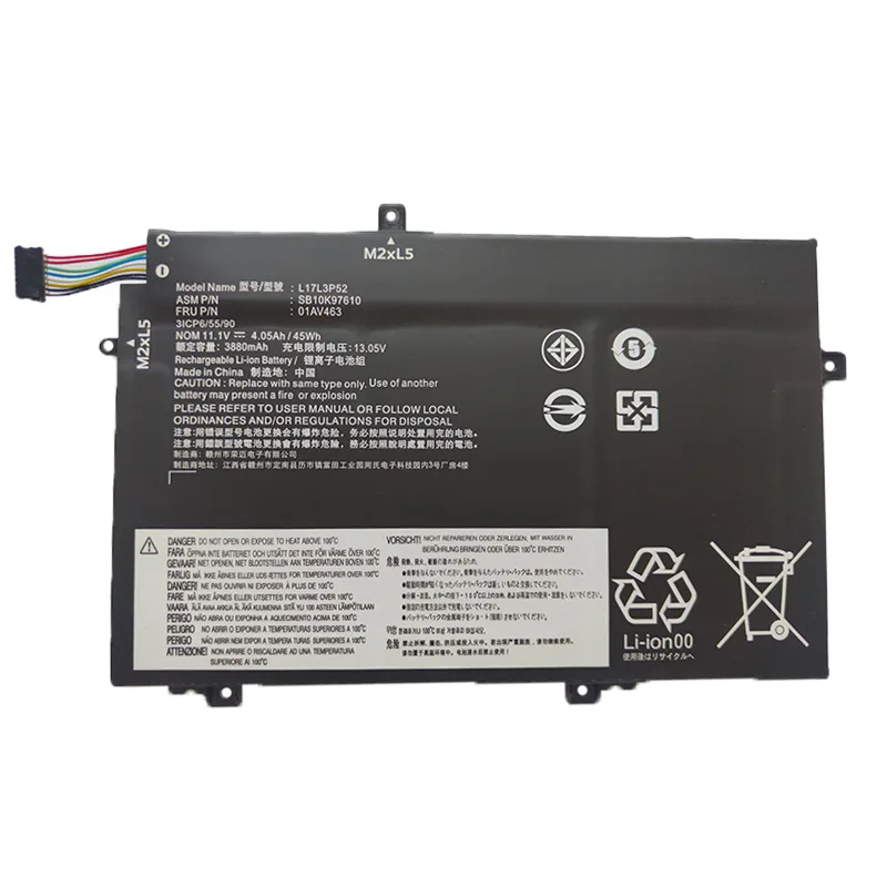 L17L3P52/L480 Battery for ThinkPad L480 L490 L580 L590 L14 L15 Gen 1 / 2