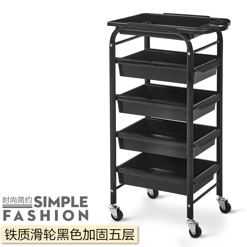 Hairdressing Trolley Hair Salon Tool Cart Beauty Trolley Barber Shop Perm Hair Stylist Bar Cart Multi-function Tool Cabinet