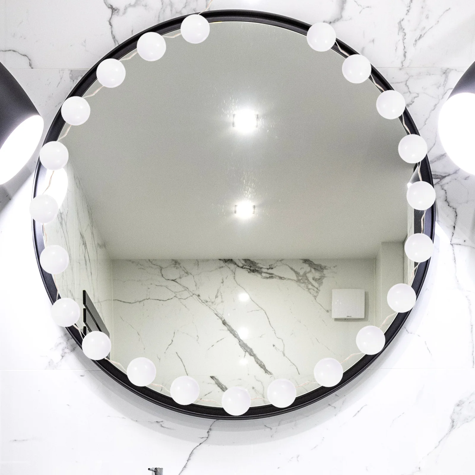 Set di Luci LED per Specchio da Trucco con Ricarica USB, 3 Temperature di Colore, Lampadine per Specchio da Bagno e Camera da Letto