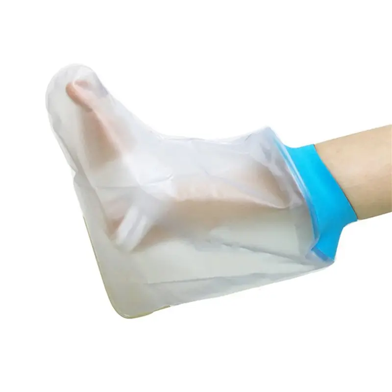 2X حقيبة الأطراف المصنوعة من السيليكون الناعم القابل لإعادة الاستخدام للساقين والقدمين وغطاء مقاوم للماء للقدم #6