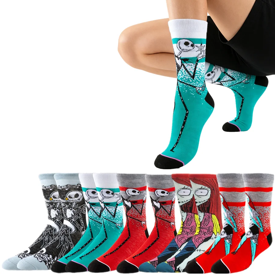 

Potdemiel забавные носки с героями мультфильмов, унисекс, аниме, хип-хоп, уличная мода, новинка, повседневные носки