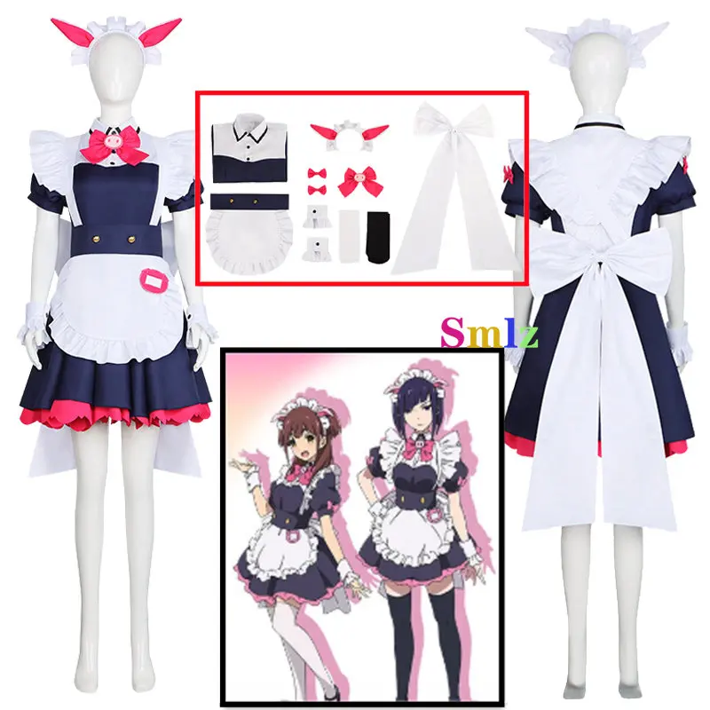 Mannen Ranko Cosplay Anime Akiba Maid War Cosplay Dress Cute Costume Women Girls Role Mannen Ranko Costume