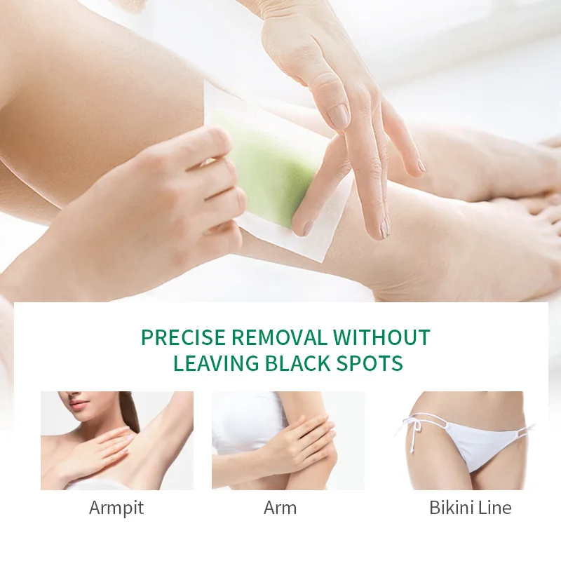10/30/50 Pcs Depilatory Wax Strips For Hair Removal Wax Paper Cold Wax Strips Paper For Face Neck Arm Leg Body Beauty Tools