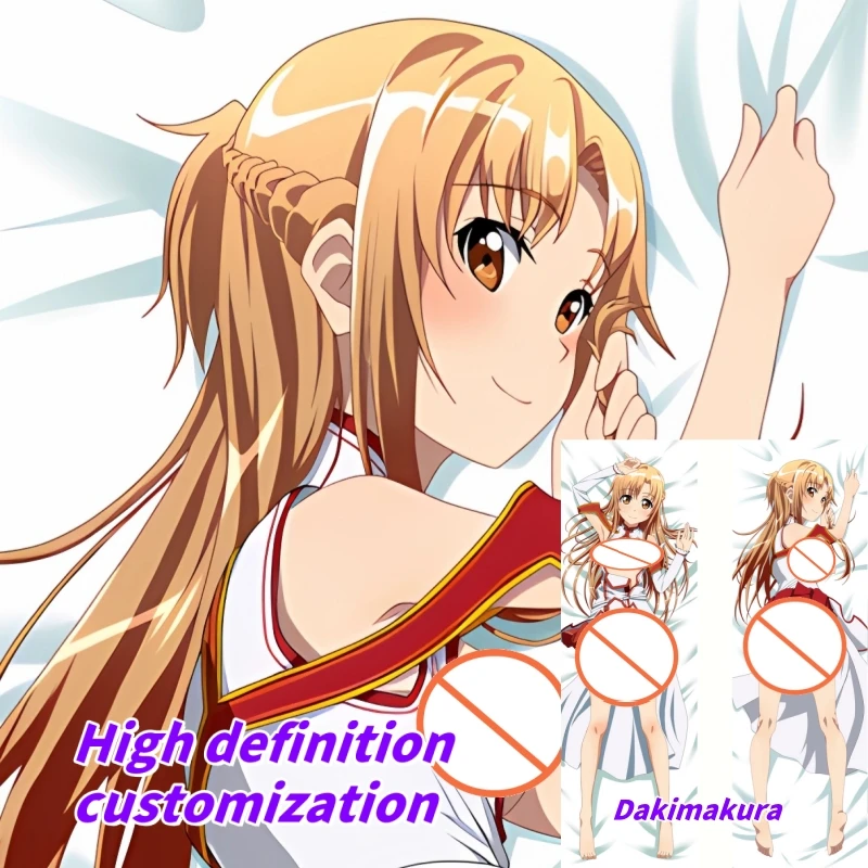 

Dakimakura Anime Pillow Case Sword Art Online Yuki Asuna Double-sided Print Of Life-size Body Pillowcase Can be Customized