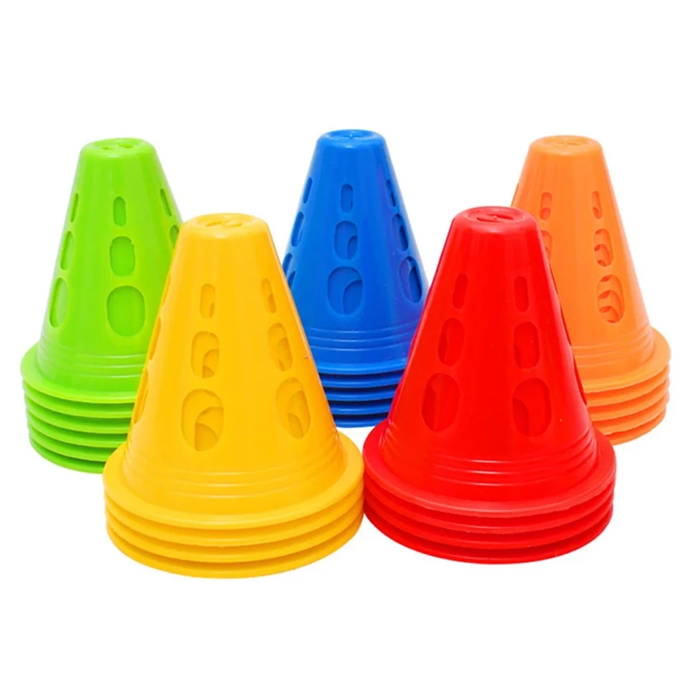 

20Pcs/lot Colorful Roller Skating Skateboard Windproof Sarking Cones Skating Cone Training Marker Pile Cups