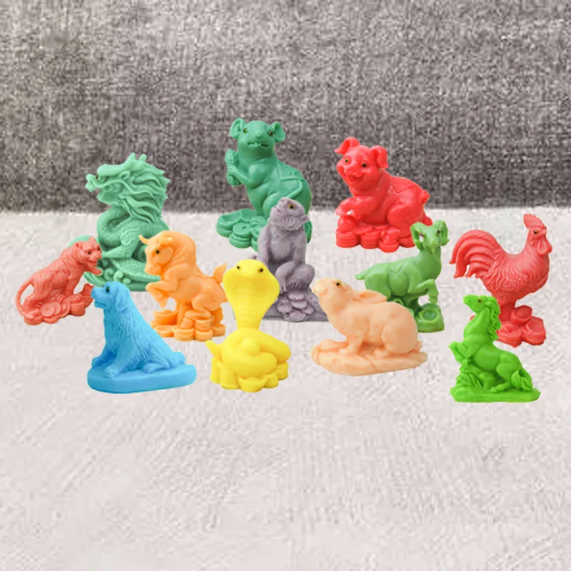 3D Chinese Zodiac Candle Silicone Mold for Handmade Desktop Decoration Gypsum Epoxy Resin Aromatherapy Candle Silicone Mould - Image 6