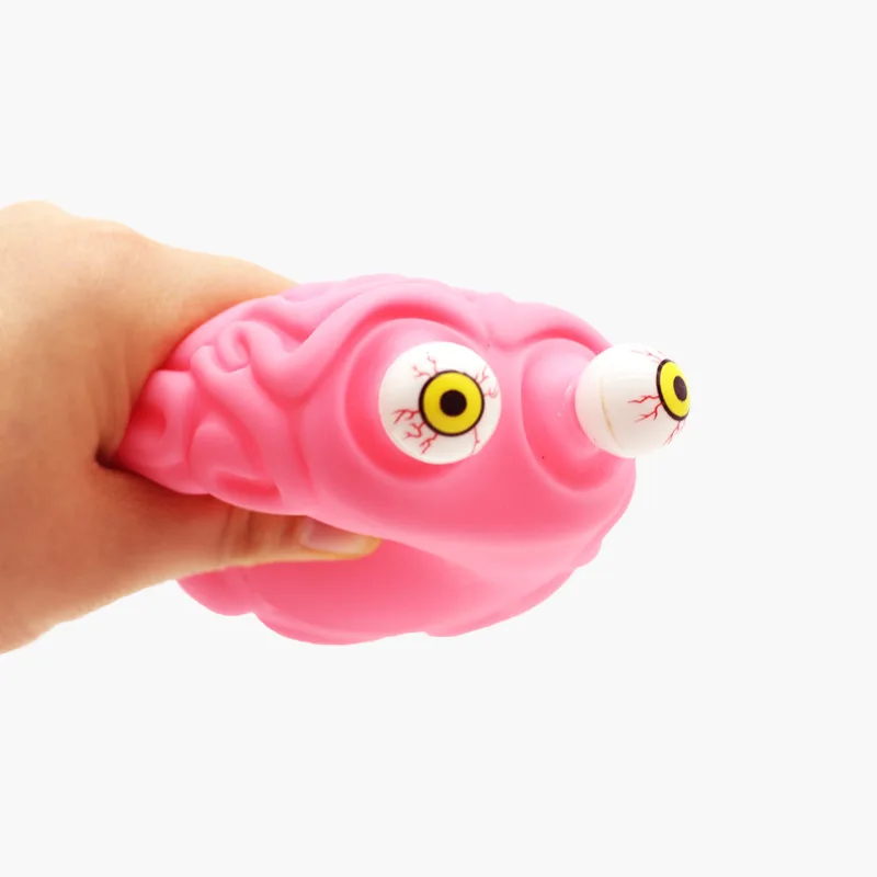 Anti Stress Flippy Brain Squishy Eye Popping Squeeze Fidget Toy Cool Stuff Kids ADHD Autism Anxiety Relief Toy