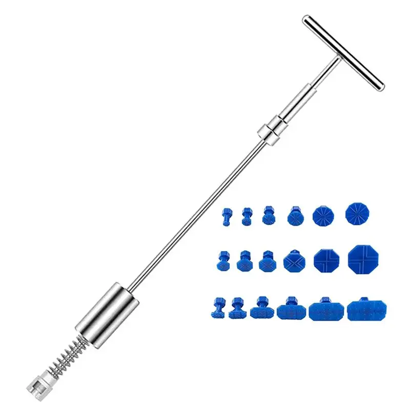 

WF-Car Dent Puller Repair Tools T Dent Remover Kit Auto Body Paintless Body Part Tool Sheet Metal Slide Removal Hammer