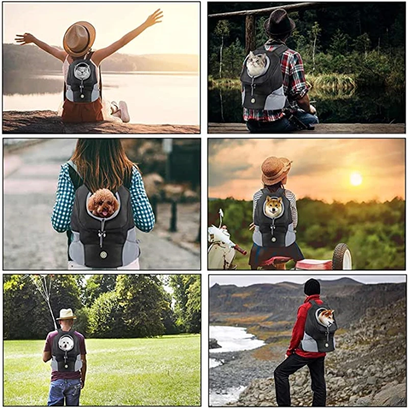 Carrying Pet Cat Dog Backpack Out Walking Travel Portable Transport Bag Animal Backpack Small Dogs Chihuahua Shoulders Backpack