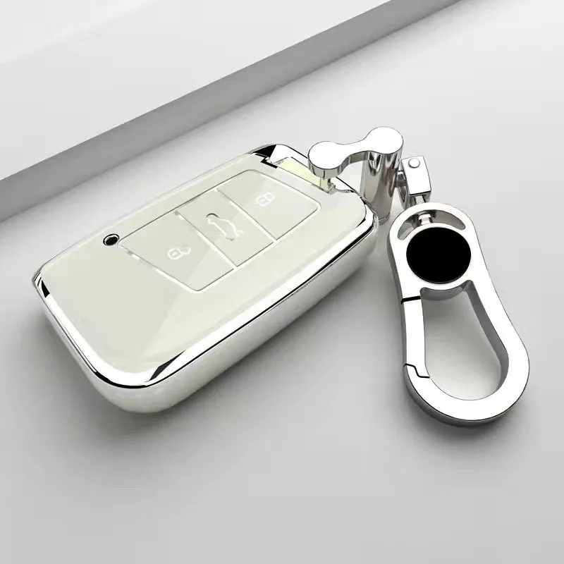 TPU Car Remote Key Case Cover Shell Keychain For VW Volkswagen Passat B8 Magotan For Skoda Kodiaq Superb A7 Accessories