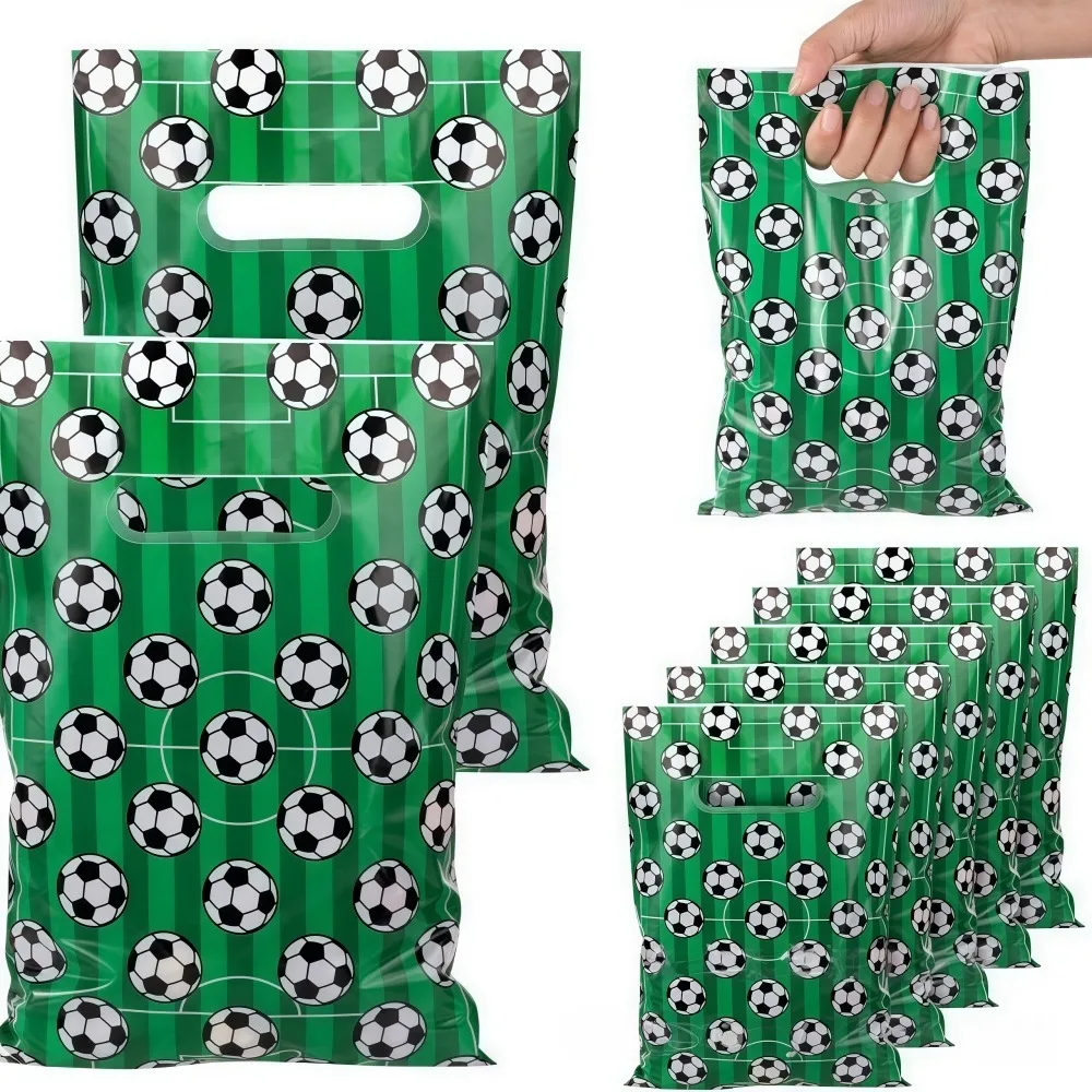 10-50 قطعة 16X25cm كرة القدم موضوع حفلة هدية حمل حقيبة للمدرسة الرياضة كرة القدم لعبة كرنفال وجبات خفيفة الحلوى الحلوى شنطة هدايا #1