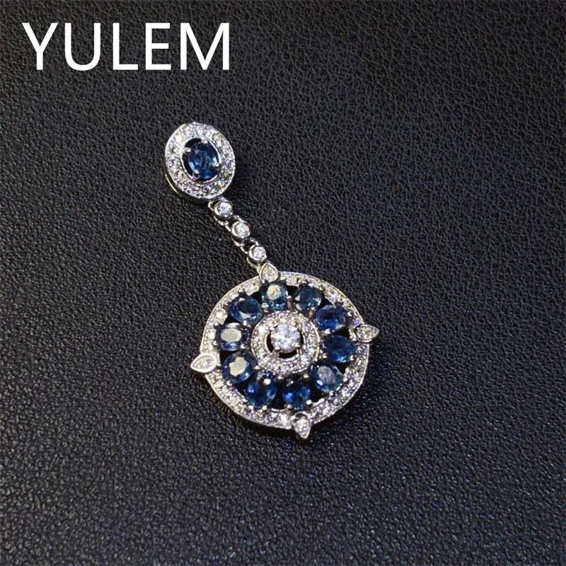 

Кулон из стерлингового серебра 925 пробы с натуральным сапфиром для женщин, ювелирные изделия, подарок, сапфир, ювелирные изделия, зеленый цвет