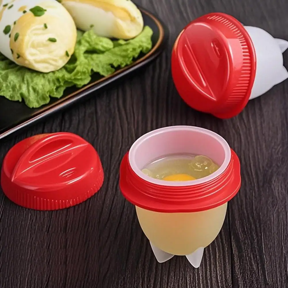 Non Stick Egg Cups 3/6/9 Pcs Silicone Egg Poacher Set with Lids Non-stick Poached Egg Cups Food Grade Kitchen Breakfast for Easy