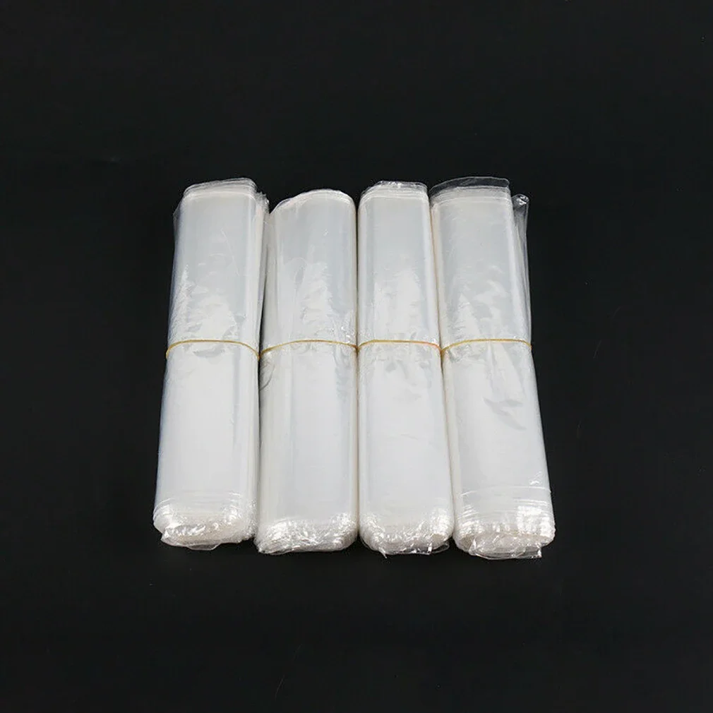 Film Wrap Shrink Bag Clear Shrinkable 100 PCS Recyclable Materials Kitchen Puncture Resistance Sealing Strength