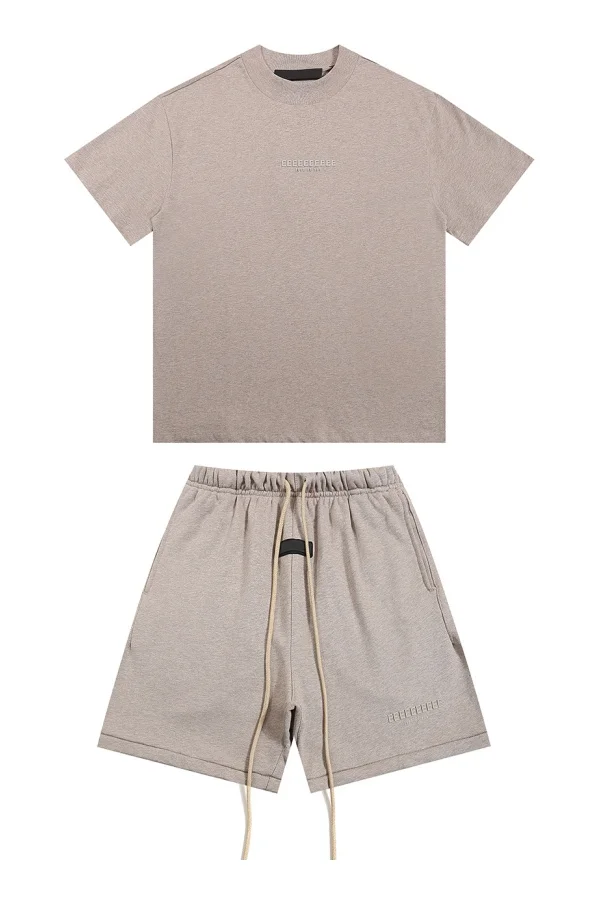 العلامة التجارية الكلاسيكية سحابة سلسلة شعار صغير طباعة تي شيرت والسراويل مجموعة أزياء الشارع العلامة التجارية تي شيرت طاقم الرقبة قمم السراويل مجموعات #6