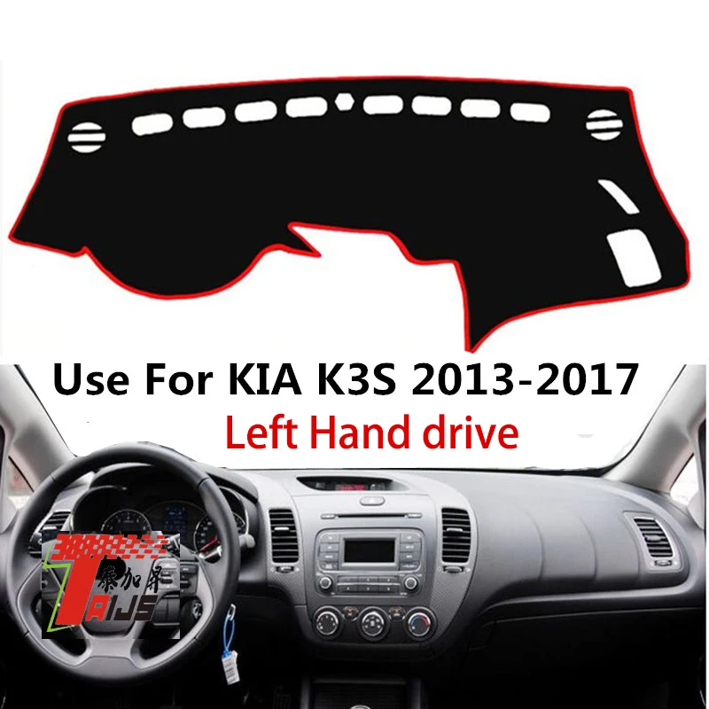 

2 Layers polyester Car Inner Dashboard Cover For Kia Cerato Forte K3 2013-2018 Left hand drive Dash Mat Sun Shade Pad cooling