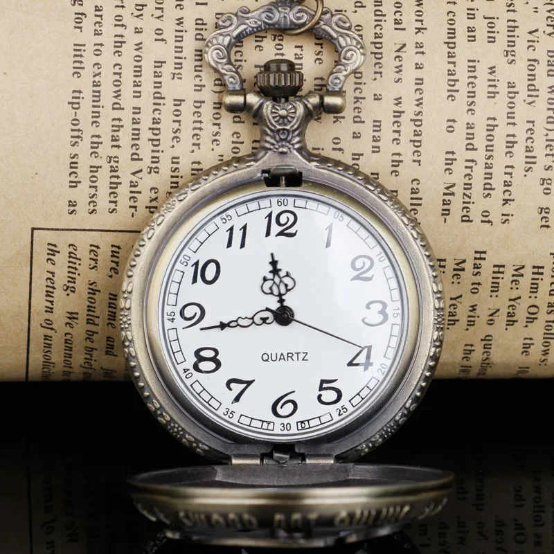 إكسسوار سيف Steampunk Charm - ساعة قلادة كلاسيكية مجوفة فريدة من نوعها للجنسين