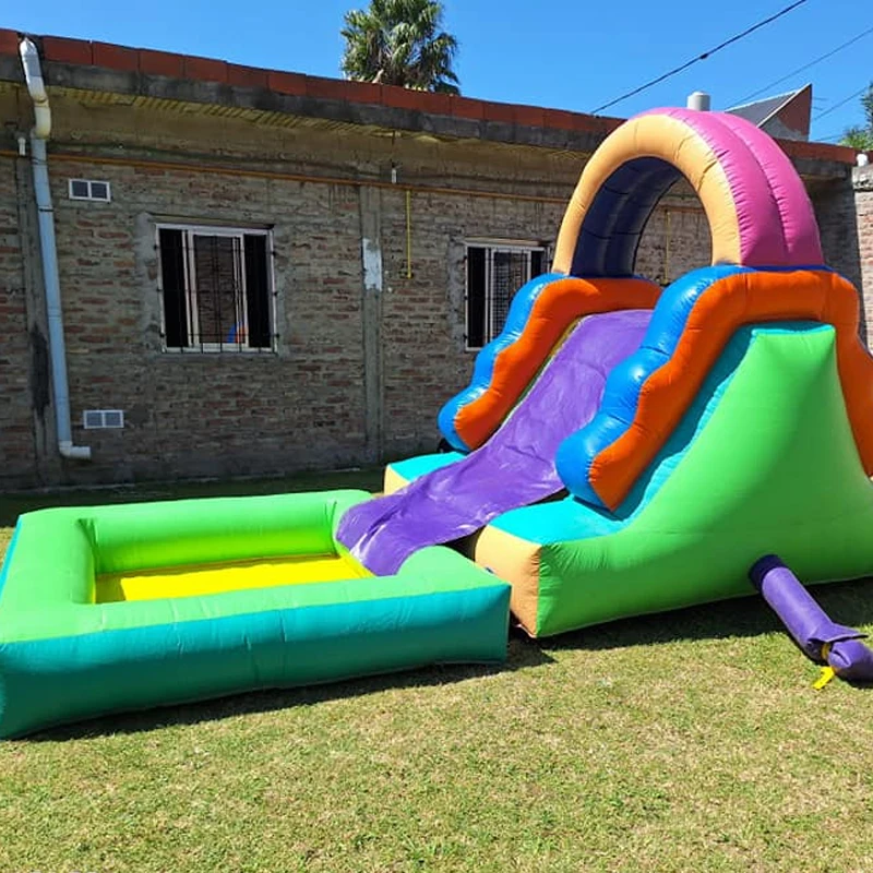 

PVC Inflatable Slide, Inflatable Slide With Pool, Inflatable Amusement Park Slide, Amusement Equipment