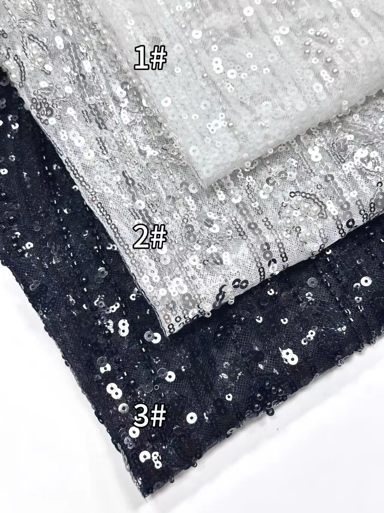 ผ้าลูกไม้แอฟริกันสีขาวปักเลื่อมสำหรับเจ้าบ่าวเจ้าสาวชาวไนจีเรีย ผ้าลูกไม้ฝรั่งเศสคุณภาพสูงสำหรับงานแต่งงาน รุ่น CC1678