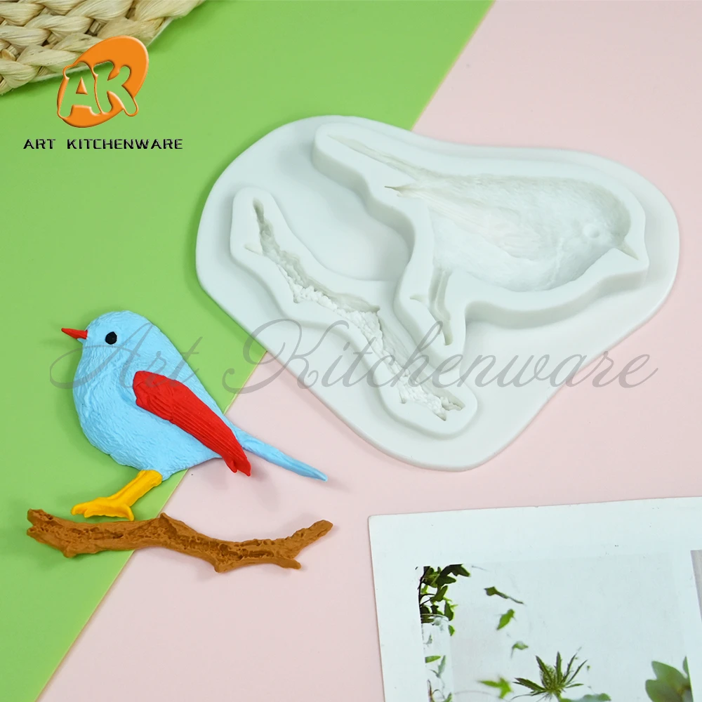 Bird Fondant Silicone Mold Cake Molds DIY Cake Decorating Tools Chocolate Gumpaste Moulds Candy Resin Clay Mould