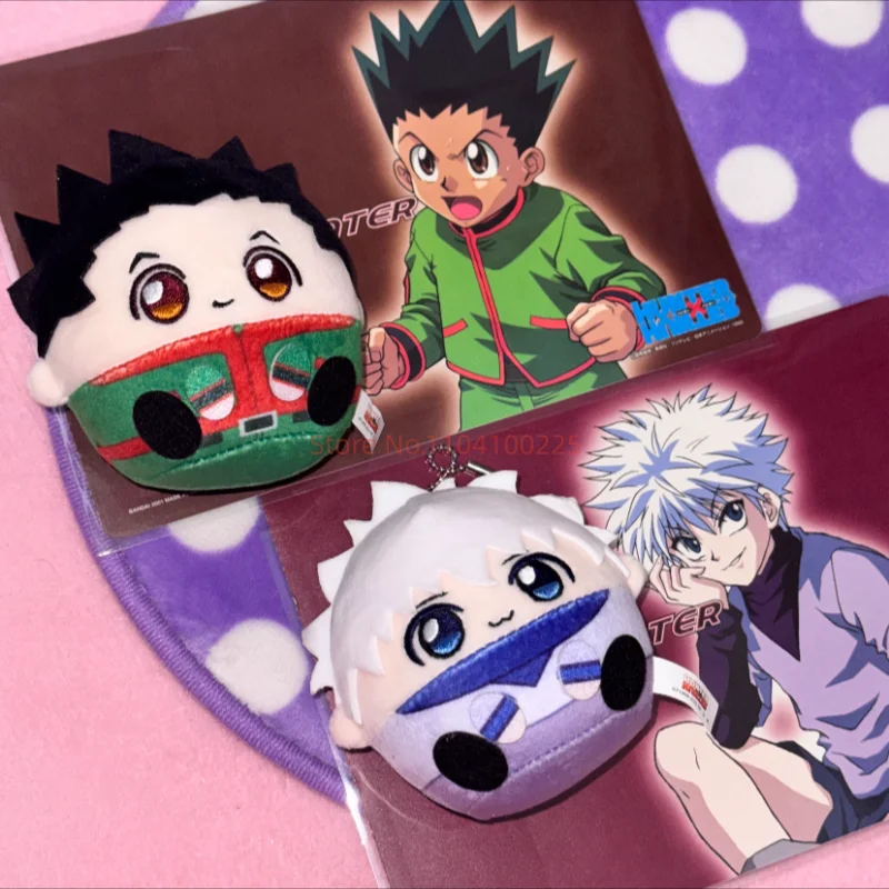 

Nullset Hunter X Hunter Killua Round Plush Blind Box Keychain Anime Peripheral Stuffed Bag Pendant Anime Model Doll Toys Gifts