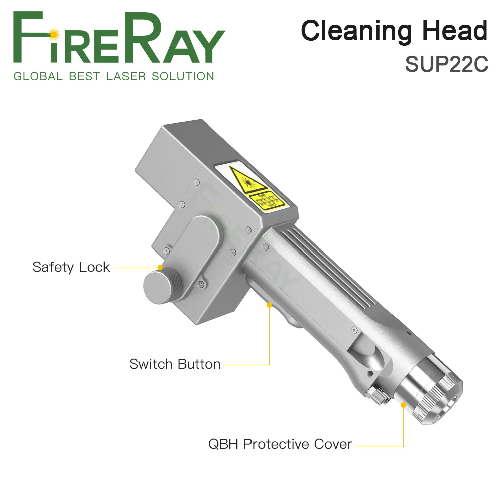 FireRay SUP22C มือถือไฟเบอร์เลเซอร์หัวทําความสะอาด 3KW 50/60Hz พร้อม Hydrocooling Compatibale พร้อม Virous ประเภทเลเซอร์ไฟเบอร์