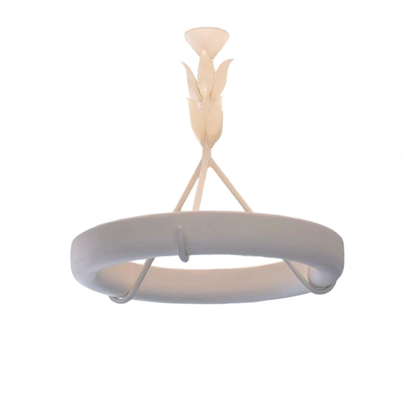 

French plaster living room chandelier designer vintage villa bedroom dining room cream