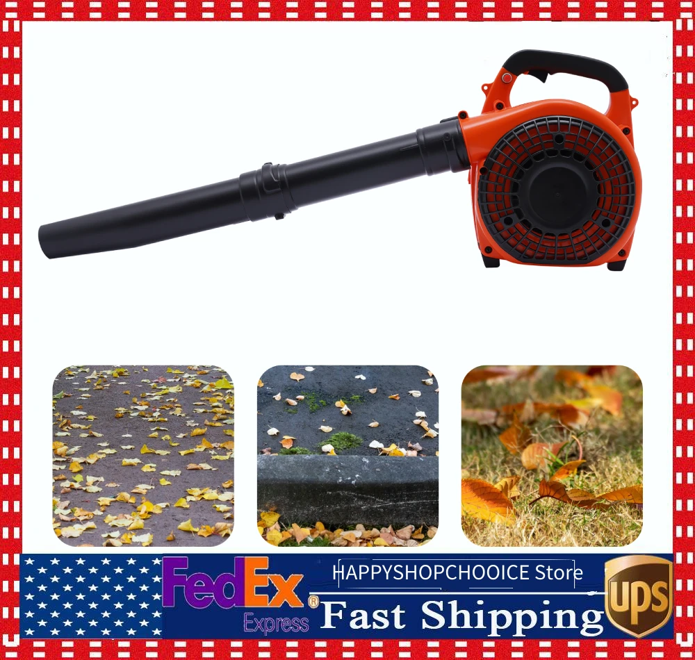 

2Stroke 25.4CC Gas Powered Leaf Blower Gasoline Commercial Handheld Grass Blowe