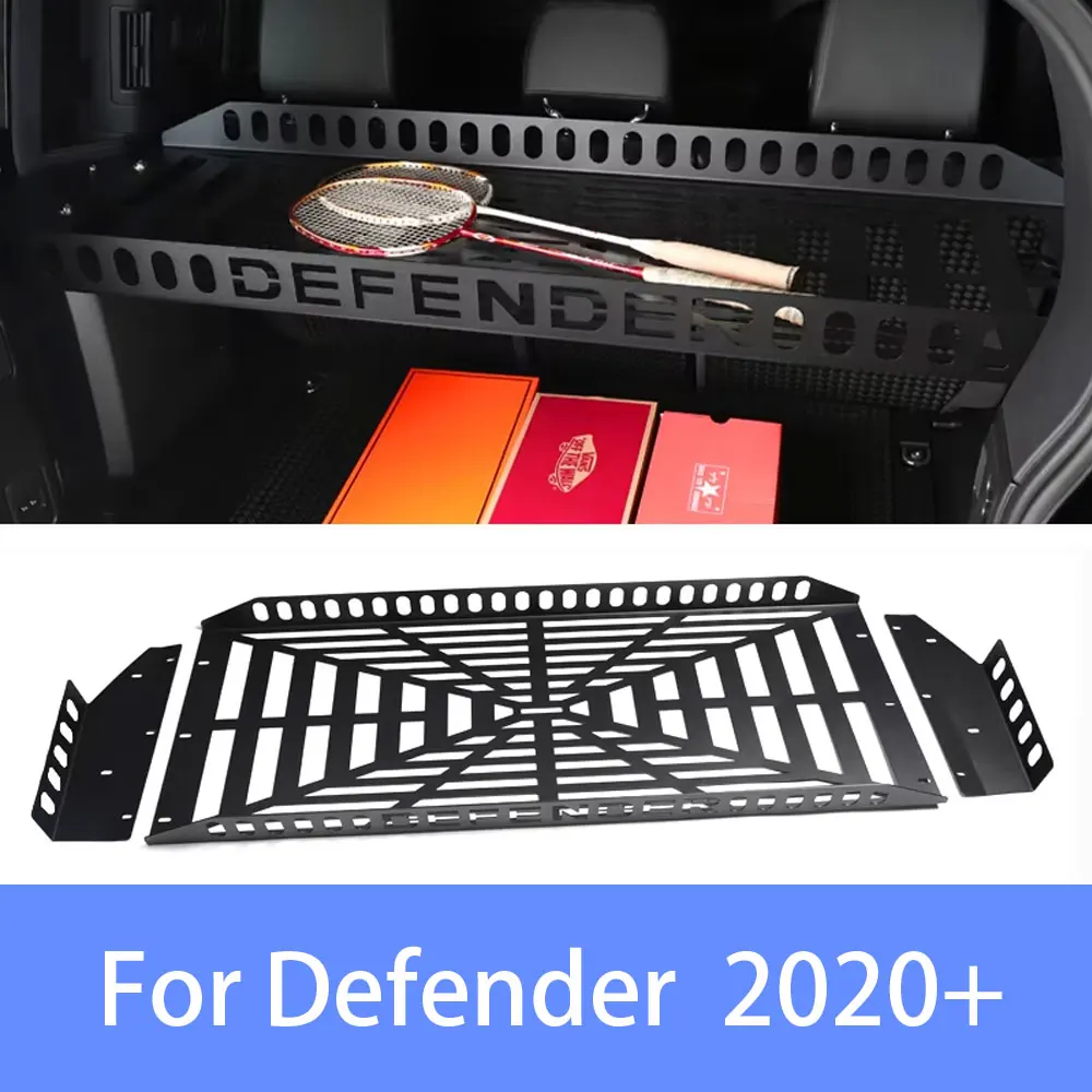 For Land Rover Defender 110  trunk shelves, trunk storage racks, load-bearing plate partition modification accessories 20-25