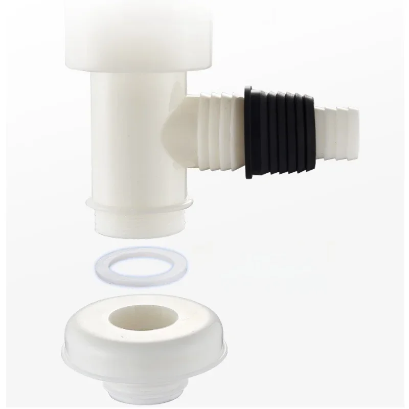 Washing Machine Sewer Tee PVC Drainage Pipe Three-way Floor Drain Special Connector Y-type Double Bifurcation Deodorant Overflow