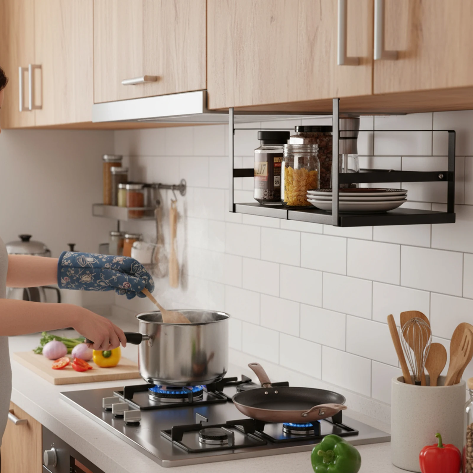 

Раздвижная полка-органайзер для шкафа, выдвижная полка для хранения, расширяемая подвесная полка для кухни, кладовой, офиса