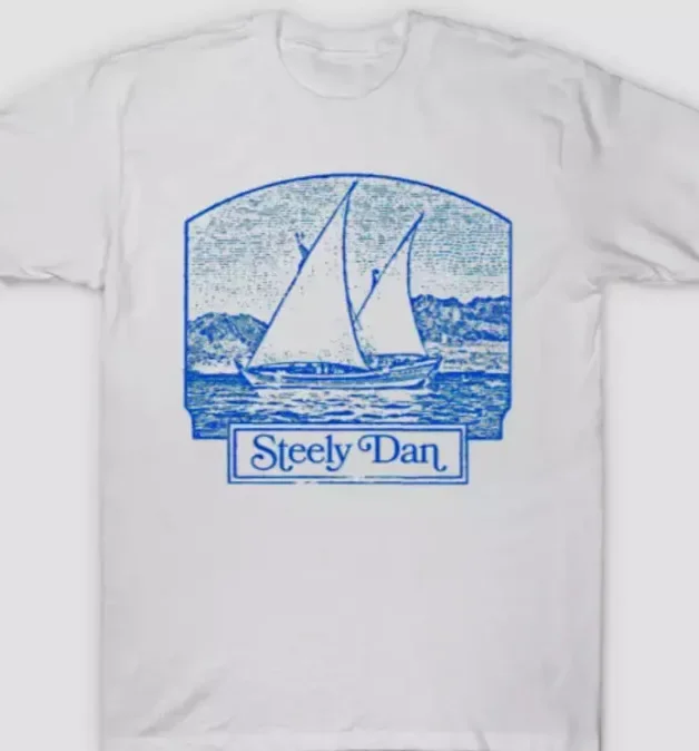 

Футболка Steely Dan, забавная, подарок папе, новинка, подарок папе, лучший фанат из хлопка, винтажная, большого размера