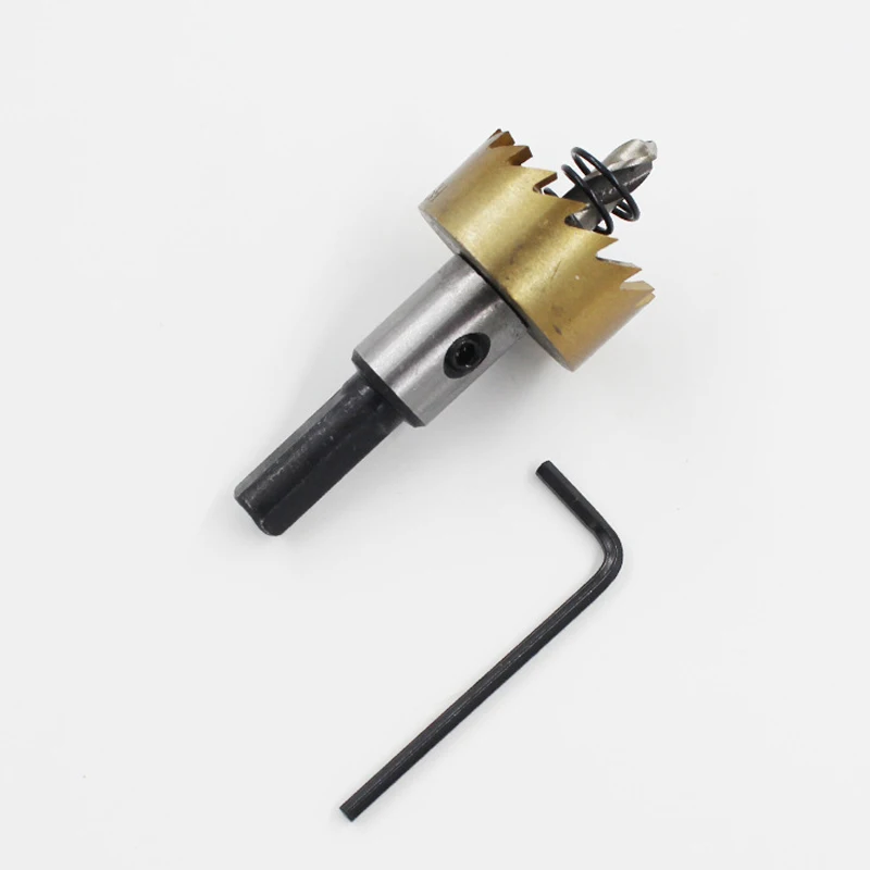 Drillforce 5Pcs Hss Gatenzaag Boren Roestvrij Staal Legering Metalen Frezen Boor Set 16/18.5/20/25/30Mm + 5 Sleutels